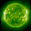 Latest SOHO Extreme 
ultraviolet Imaging Telescope Fe XII 19.5 nm solar 
image