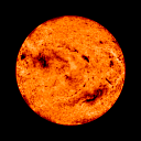 [National Solar Observatory (NSO) image at                     10830 Å]