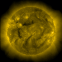 [Solar Dynamics Observatory (SDO) Atmospheric Imaging Assembly (AIA)          			  			image at Fe XIV 211 Å]